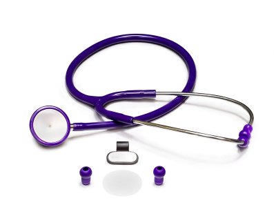 Купить стетоскоп amrus (амрус) 04-ам410 premium медицинский двухсторонний терапевтический, фиолетовый в Бору