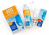 Купить аквароса 0,9% набор: спрей назальный 30мл+ополаскиватель минеральный 300мл+насадка в Бору
