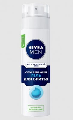 Купить nivea (нивея) для мужчин гель для бритья для чувствительной кожи, 200мл в Бору
