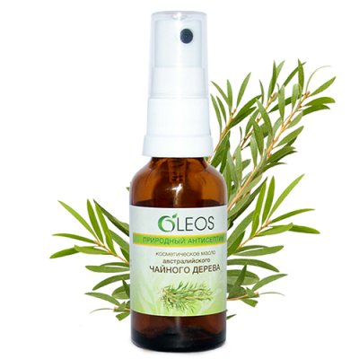 Купить oleos (олеос) природный антисептик косметическое масло австралийского чайного дерева, спрей 30мл в Бору