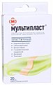 Мультипласт пластырь бактерицидный эластичный телесный набор, 20 шт