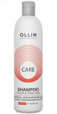 Купить ollin prof care (оллин) шампунь для окрашенных волос сохранение цвета и блеска, 250мл в Бору