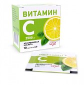 Купить витамин с аскорбиновая кислота, порошок в пакетах 2,5г, 10 шт бад в Бору