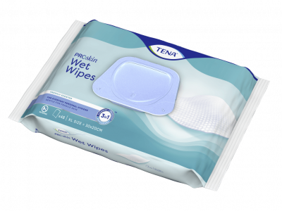 Купить tena (тена) полотенца влажные proskin wet wipe 3в1, 48 шт в Бору