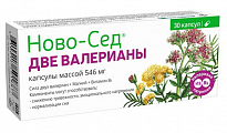 Купить ново-сед две валерианы, капсулы массой 546мг 30шт бад в Бору