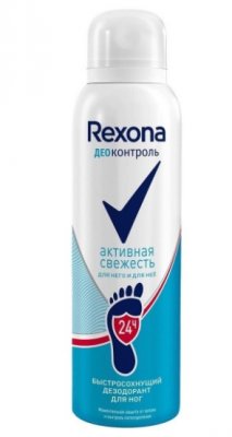 Купить rexona (рексона) дезодорант-аэрозоль для ног деоконтроль активная свежесть, 150мл в Бору