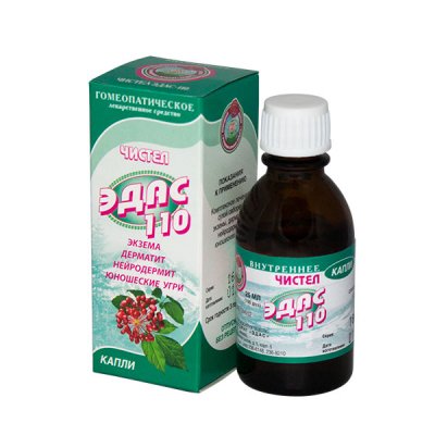 Купить эдас-110 чистел (нейродермит), капли для приема внутрь гомеопатические, 25мл в Бору