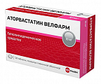 Купить аторвастатин велфарм, таблетки покрытые пленочной оболочкой 10 мг, 120 шт  в Бору