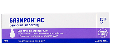 Базирон-АС, гель для наружного применения 5%, 40г