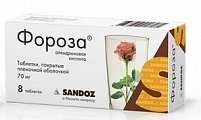 Купить фороза, таблетки, покрытые пленочной оболочкой 70мг, 8шт в Бору