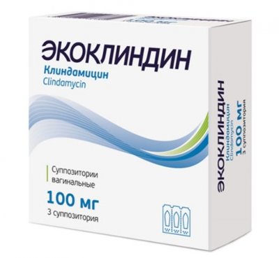 Купить экоклиндин, суппозитории вагинальные 100 мг, 3 шт в Бору