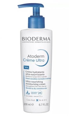Купить bioderma atoderm (биодерма) крем для лица и тела ультра с помпой, 200мл в Бору