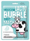 Купить funny organix (фанни органик) molocow тканевая маска для лица пузырьковая с пребиотиком 25г в Бору