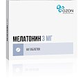 Купить мелатонин, таблетки, покрытые пленочной оболочкой 3мг, 60 шт в Бору