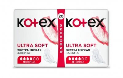 Купить kotex ultra soft (котекс) прокладки нормал 20шт в Бору