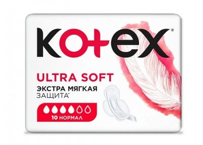 Купить kotex ultra soft (котекс) прокладки нормал 10шт в Бору