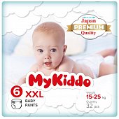 Купить mykiddo premium (майкиддо) подгузники-трусики для детей 15-22кг, 32 шт размер ххl в Бору