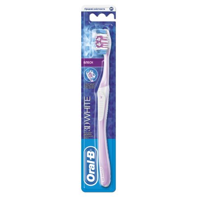 Купить oral-b (орал-би) зубная щетка 3d white блеск, 1 шт в Бору