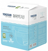 Купить yokosun (йокосан) подгузники на липучках для взрослых размер xl, 10шт (объем 130-170см) в Бору