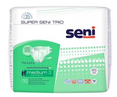 Купить seni (сени) подгузники супер трио медиум 2 10шт в Бору