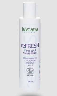 Купить levrana (леврана) гель для умывания регенерирующий refresh, 200мл в Бору