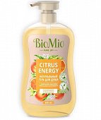 Купить biomio (биомио) гель для душа натуральный с эфирным маслом апельсина и бергамота, 650мл в Бору