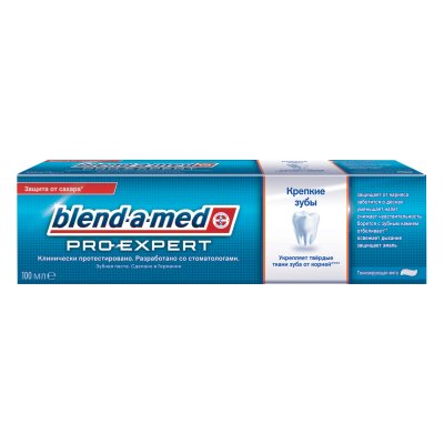 Купить бленд-а-мед зубная паста (blend a med) про-эксперт крепкие зубы тонизирующая мята, 100мл в Бору