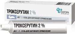 Купить троксерутин, гель для наружного применения 2%, 40г в Бору