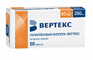 Купить гопантеновая кислота-вертекс, таблетки 250мг, 50 шт в Бору