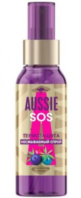Купить aussie sos (осси) спрей для волос несмываемый термозащита, 100мл в Бору