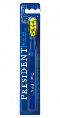 Купить президент (president) зубная щетка sensitive мягкая, 1 шт в Бору