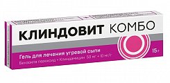 Купить клиндовит комбо, гель для наружного применения 50мг+10мг/г 15г в Бору