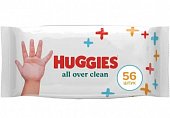 Купить huggies (хаггис) салфетки влажные для детей all over clean 56 шт в Бору