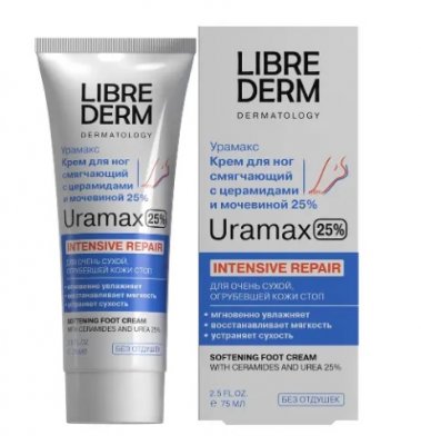 Купить librederm uramax (либридерм) крем для ног смягчающий церамид и мочевина 25% 75мл в Бору