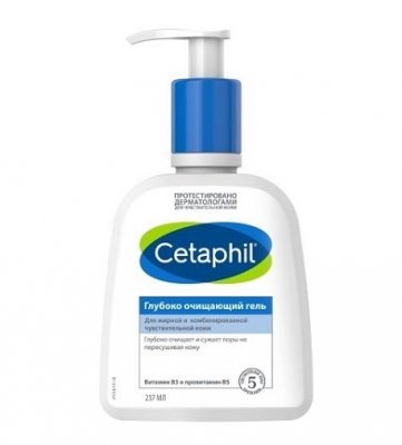 Купить cetaphil (сетафил) гель глубоко очищающий, 237мл в Бору