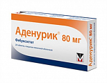 Купить аденурик, таблетки, покрытые пленочной оболочкой 80мг, 28шт в Бору