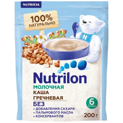 Купить nutrilon (нутрилон) каша молочная гречневая с 6 месяцев, 200г в Бору