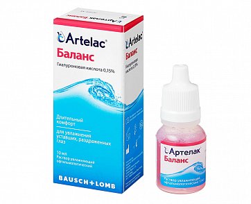 Артелак Баланс, раствор офтальмологический увлажняющий, флакон 10мл