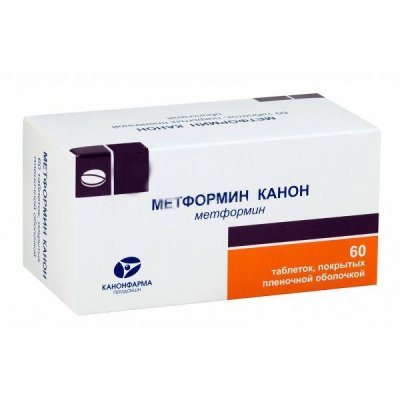 Купить метформин канон, тбл п.п.о 1000 мг №60 в Бору