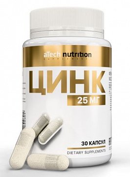 Atech Nutrition (Атех Нутришн) Цинк, капсулы 620мг банка 30 шт. БАД