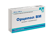Купить орцепол вм, таблетки, покрытые пленочной оболочкой 500мг+500мг, 10 шт в Бору