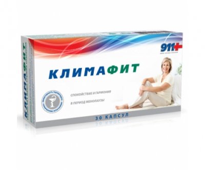 Купить 911 климафит комплекс витаминов для женщин при менопаузе капсулы, 30 шт бад в Бору