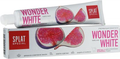 Купить сплат (splat) зубная паста специал wonder white отбеливающая мятный вкус, 75мл в Бору
