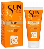 Купить krassa (красса) sun expert крем для защиты лица зоны декольте и татуажа spf80 sun block 50 мл в Бору