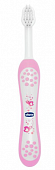 Купить chiccо (чикко) щетка зубная для детей от 6 до 36 месяцев, мягкая, цвет розовый в Бору