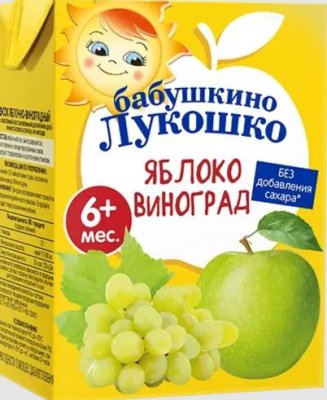 Купить баб.лук. сок ябл/виноград осв. 200мл тетрапак (фаустово, россия) в Бору