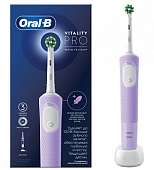 Купить oral-b (орал-би) электрическая зубная щетка vitality pro d103.413.3 тип 3708 с зарядным устройством, тип 3757, сиреневый в Бору
