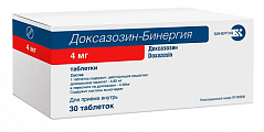 Купить доксазозин-бинергия, таблетки 4мг, 30 шт в Бору