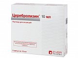 Купить церебролизин, раствор для инъекций, ампулы 10мл, 5 шт в Бору