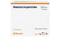 Купить амоксициллин, капсулы 250мг, 16 шт в Бору